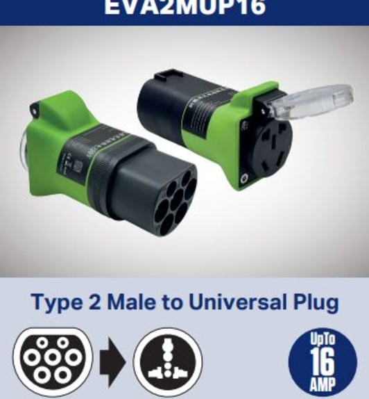 Adapter EVA2MUP16 Tip 2 - šuko 16 A