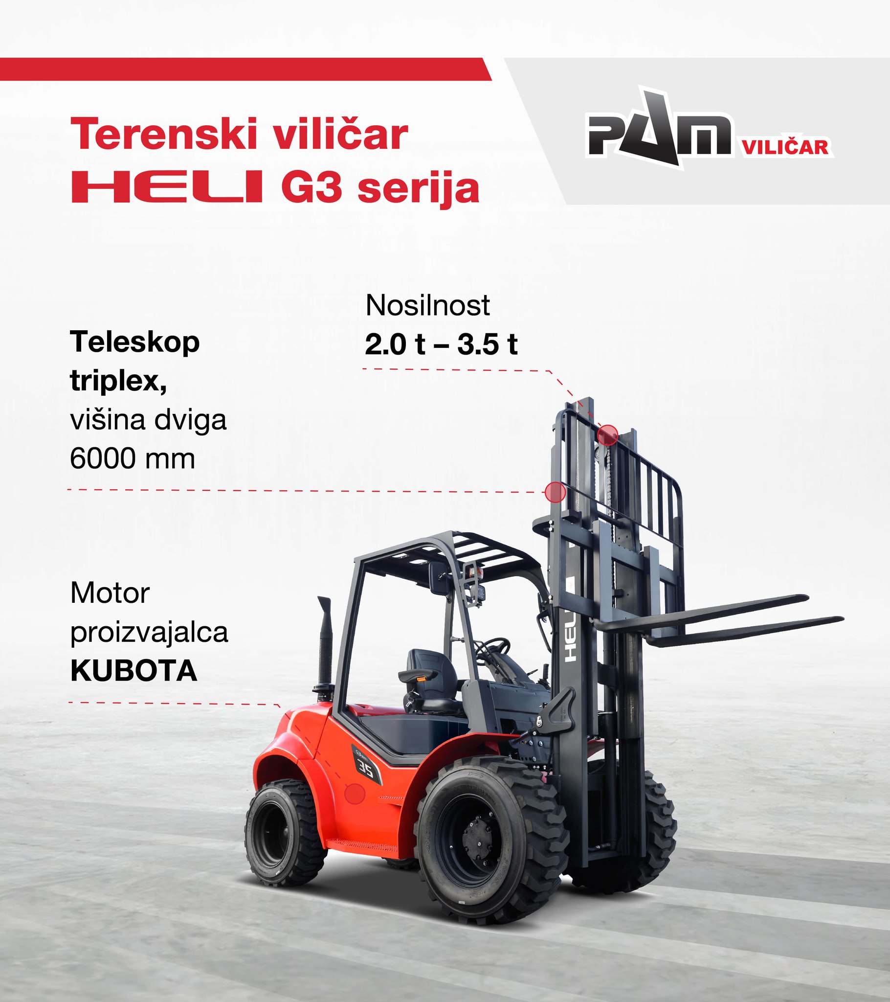 TERENSKI VILIČARJI HELI G3 SERIJA