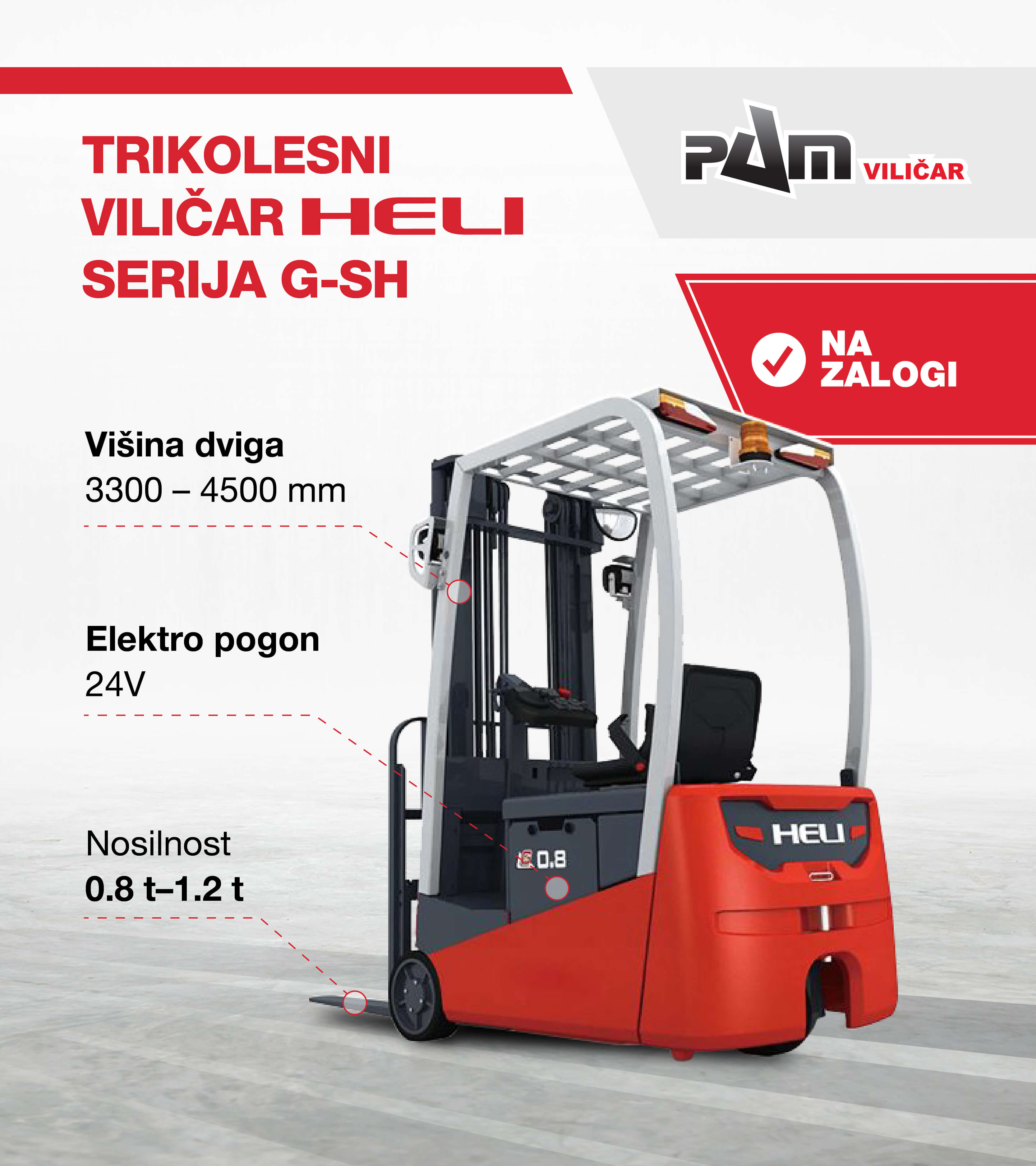 HELI viličar G - SG serija 