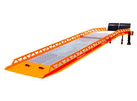 Mobilna nakladalna rampa za uporabo v logistiki