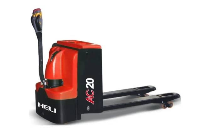 Priročen in zanesljiv električni paletni viličar za talni transport.