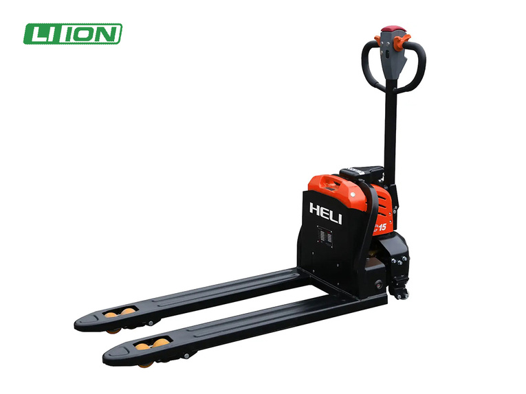 Preprost in priročen električni paletni viličar za talni transport.