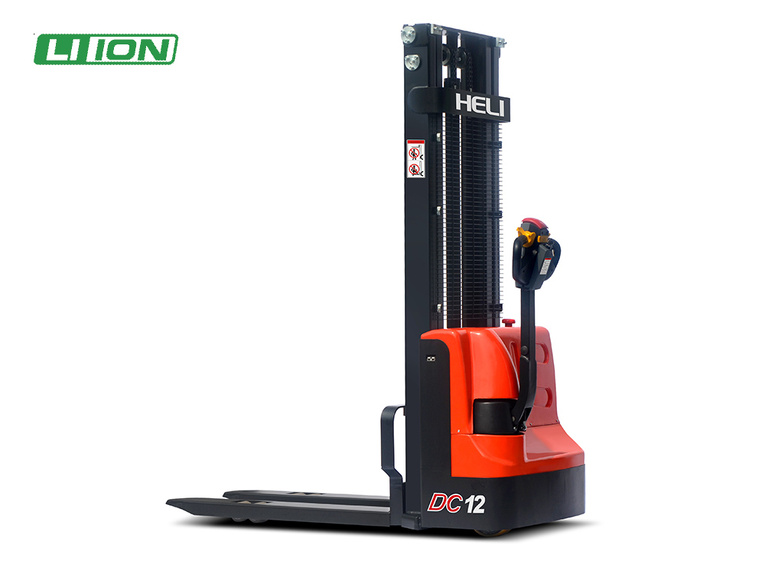 Kompakten električni paletni viličar z dvigom CDD12JD proizvajalca Heli.