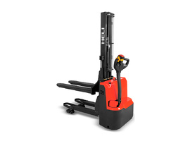 Električni paletni viličar kompaktne zasnove, še vedno vodljiv in varen. Z inicialnim dvigom.