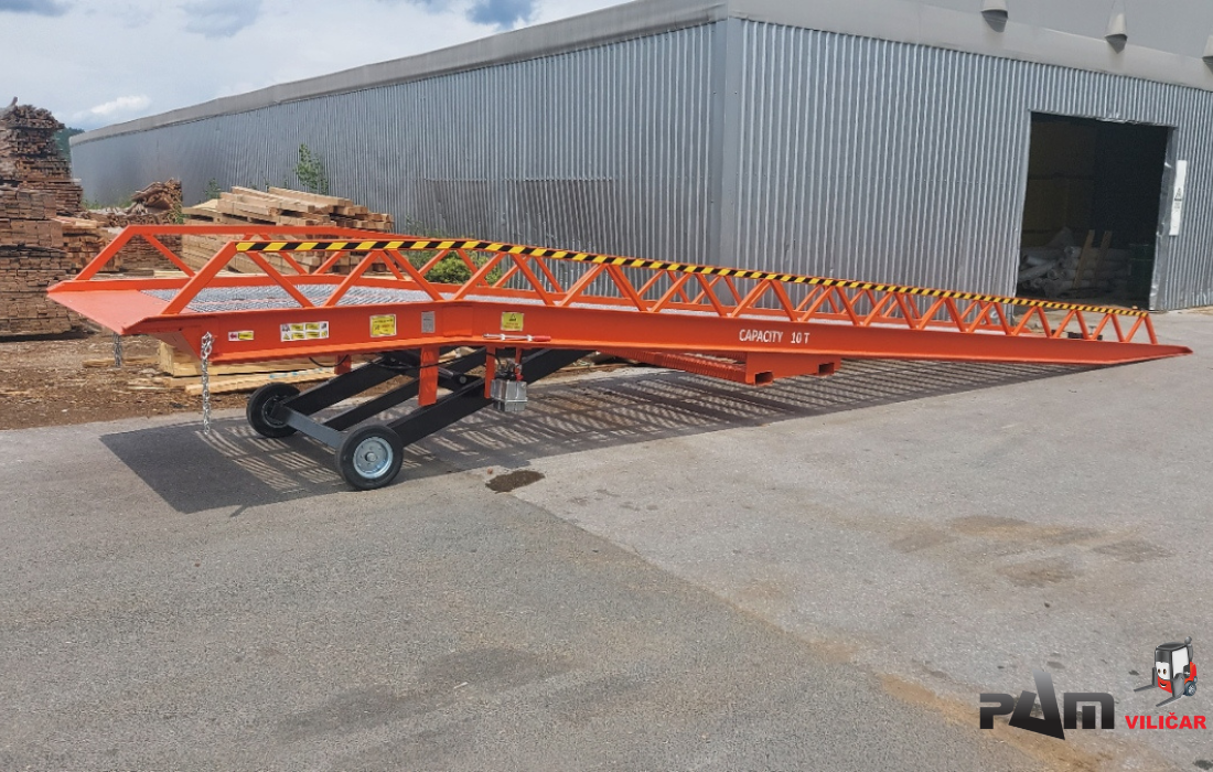 Primer nakladalne rampe v uporabi pri stranki