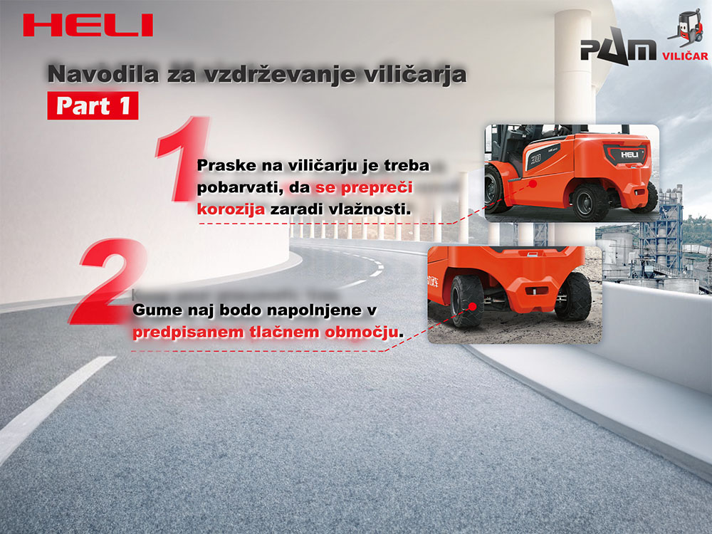 Nasvet št 1: NAVODILA ZA VZDRŽEVANJE VILIČARJA