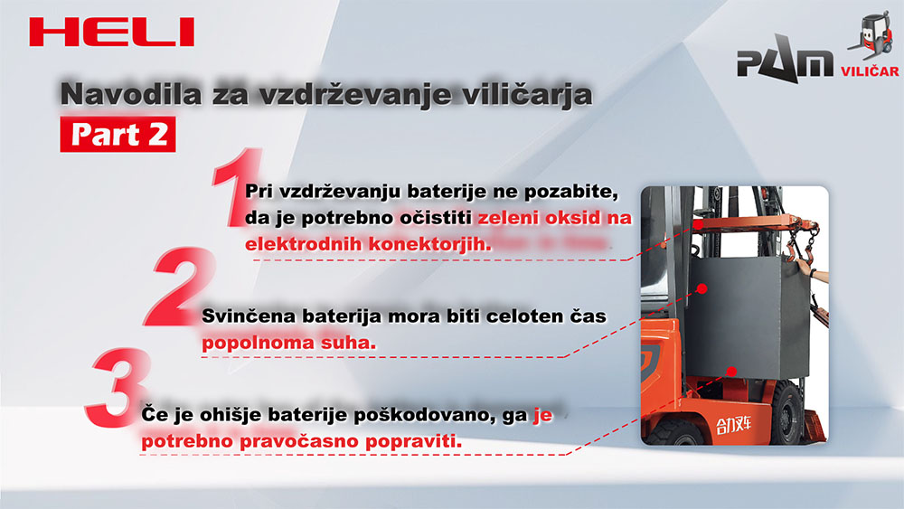 Nasvet št 2: NAVODILA ZA VZDRŽEVANJE VILIČARJA